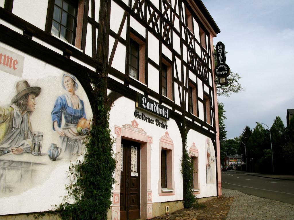 Landhotel Goldener Becher Limbach-Oberfrohna Bagian luar foto